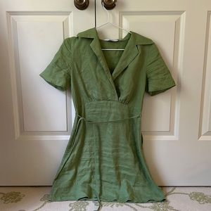 & Other Stories Green Dress. Size US/CA 2. Very Good Condition